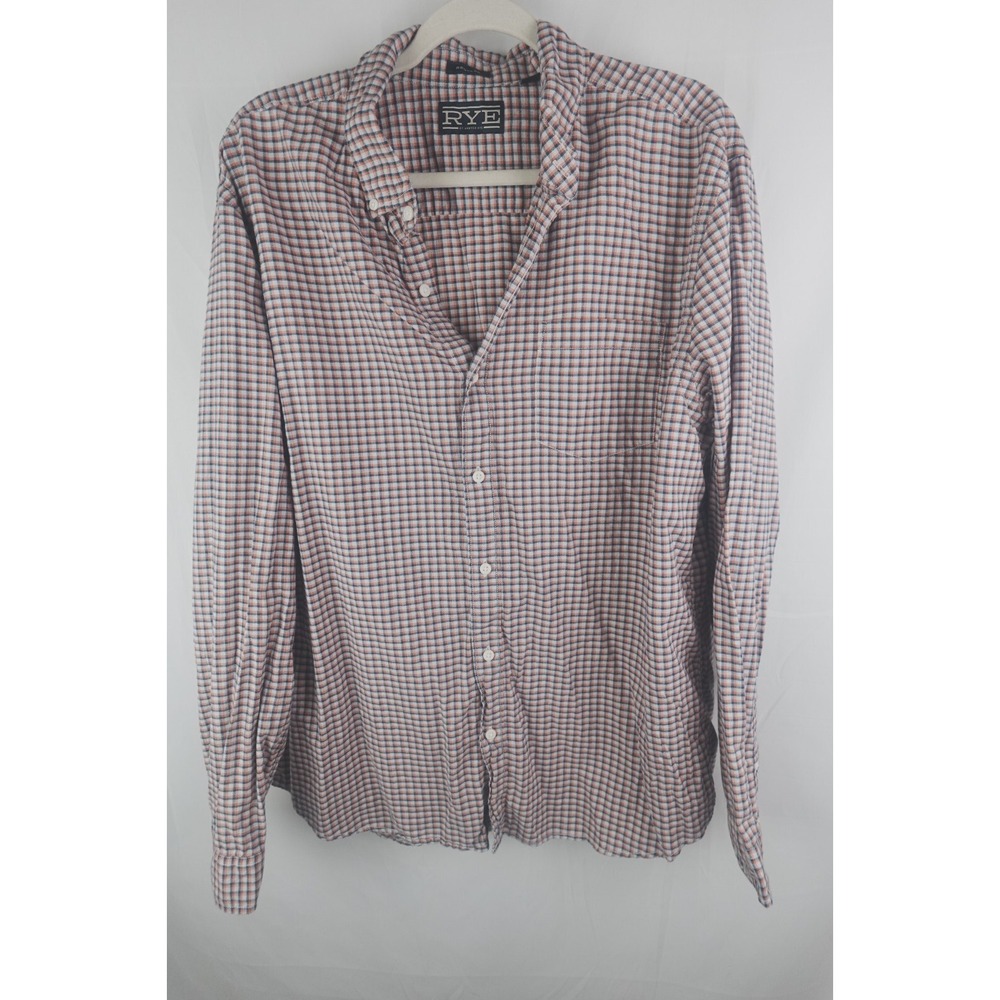 RYE by Hawker Rye Men's XL Plaid Button-Up Shirt Casual Long Sleeve